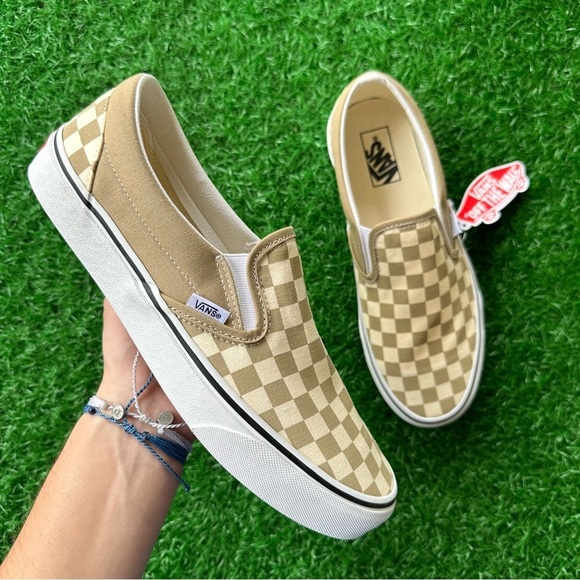 Vans Classic Slip On Checkerboard Cornstalk - Picture 2 of 7